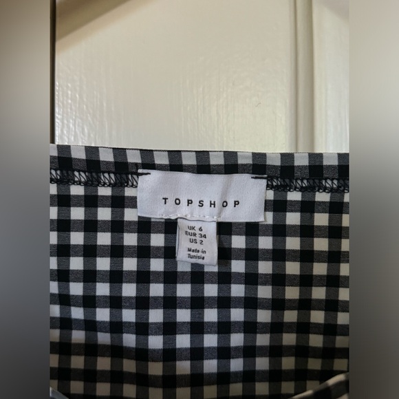 Nordstroms Topshop Gingham Crop Top - Picture 2 of 2